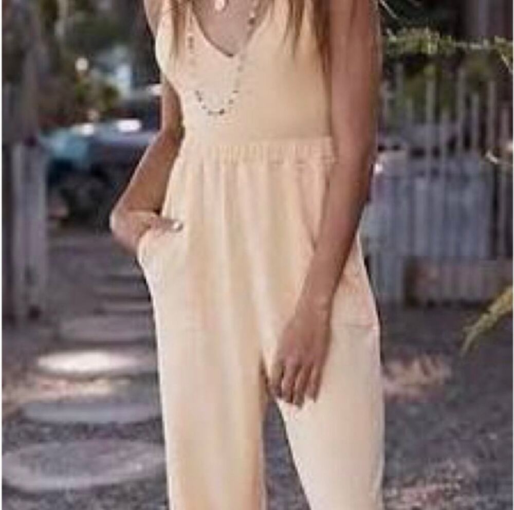 Free People Beach Yellow Kyle One Piece Size Large